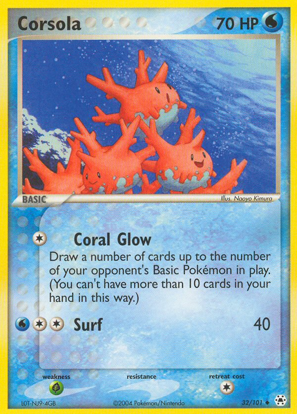 EX Hidden Legends Corsola #32/101